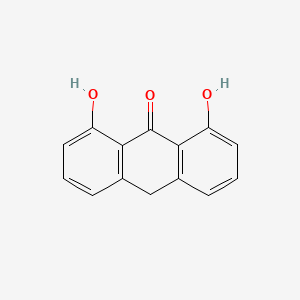 anthralin + salisilik asit etkin maddesinin kimyasal yapı formülü (anthralin)