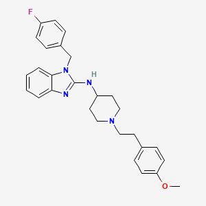 astemizol etkin maddesinin kimyasal yapı formülü (astemizol)