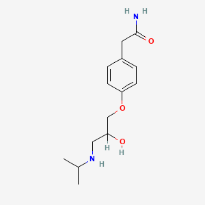 atenolol etkin maddesinin kimyasal yapı formülü (atenolol)