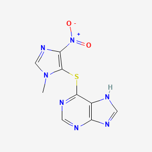 azatiyoprin etkin maddesinin kimyasal yapı formülü (azathioprin)