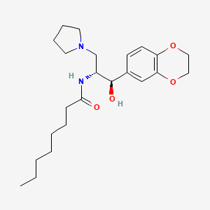 eliglustat etkin maddesinin kimyasal yapı formülü (eliglustat)