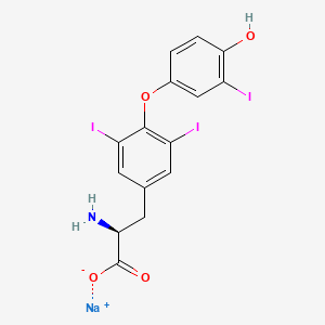 liothyronine sodium etkin maddesinin kimyasal yapı formülü (liothyronine sodium)