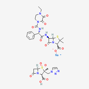 piperasilin-tazobaktam etkin maddesinin kimyasal yapı formülü (piperacillin-tazobactam)