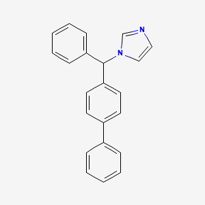bifonazol etkin maddesinin kimyasal yapı formülü (bifonazol)