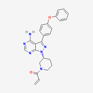 ibrutinib etkin maddesinin kimyasal yapı formülü (ibrutinib)