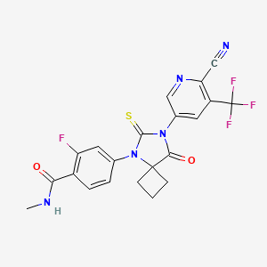 apalutamid etkin maddesinin kimyasal yapı formülü (apalutamide)