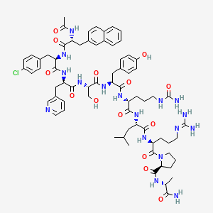 setroreliks etkin maddesinin kimyasal yapı formülü (cetrorelix)