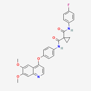 kabozantinib etkin maddesinin kimyasal yapı formülü (cabozantinib)
