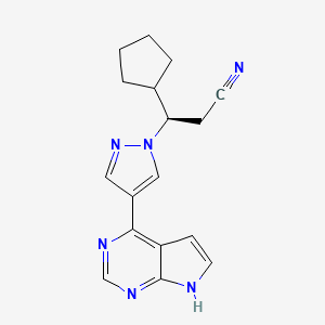 ruksolitinib etkin maddesinin kimyasal yapı formülü (ruxolitinib)