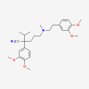 verapamil etkin maddesinin kimyasal yapı formülü (verapamil)