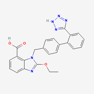 kandesartan etkin maddesinin kimyasal yapı formülü (candesartan)