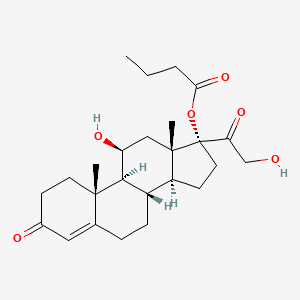hydrocortisone butyrate etkin maddesinin kimyasal yapı formülü (hydrocortisone butyrate)