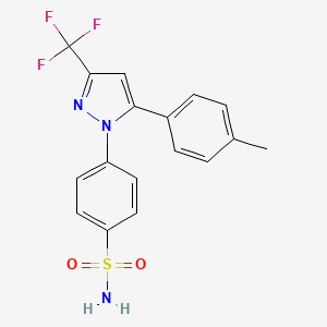 celecoxib etkin maddesinin kimyasal yapı formülü (celecoxib)