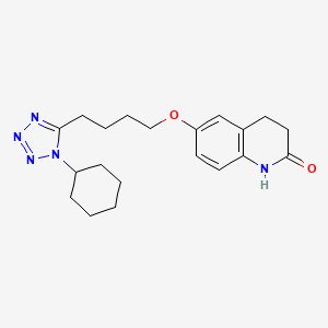 cilostazol etkin maddesinin kimyasal yapı formülü (cilostazol)