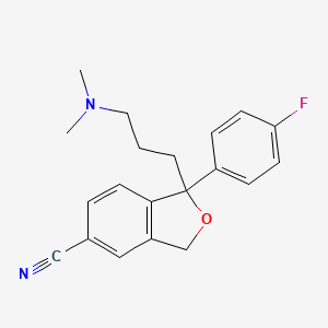 sitalopram etkin maddesinin kimyasal yapı formülü (citalopram)