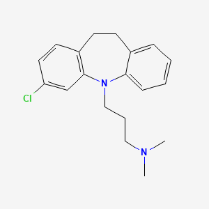 klomipramin hidroklorür etkin maddesinin kimyasal yapı formülü (clomipramine)