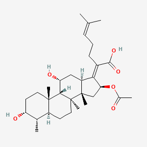fusidik asit etkin maddesinin kimyasal yapı formülü (fusidic acid)