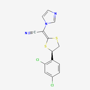 lulikonazol etkin maddesinin kimyasal yapı formülü (luliconazol)