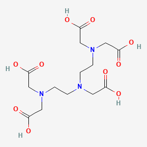 pentetik asit etkin maddesinin kimyasal yapı formülü (pentetic acid)