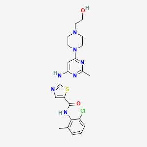 dasatinib etkin maddesinin kimyasal yapı formülü (dasatinib)