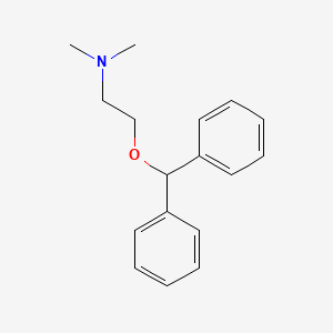 diphenhydramine etkin maddesinin kimyasal yapı formülü (diphenhydramine)