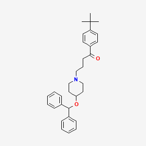 ebastin etkin maddesinin kimyasal yapı formülü (ebastin)
