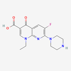 enoksasin etkin maddesinin kimyasal yapı formülü (enoxacin)