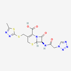 sefazolin sodyum etkin maddesinin kimyasal yapı formülü (cefazolin)