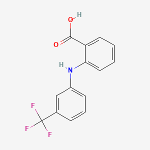 flufenamik asit etkin maddesinin kimyasal yapı formülü (flufenamic acid)