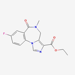 flumazenil etkin maddesinin kimyasal yapı formülü (flumazenil)