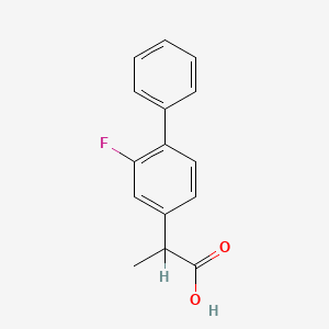 flurbiprofen etkin maddesinin kimyasal yapı formülü (flurbiprofen)