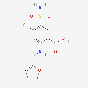 furosemid etkin maddesinin kimyasal yapı formülü (furosemid)