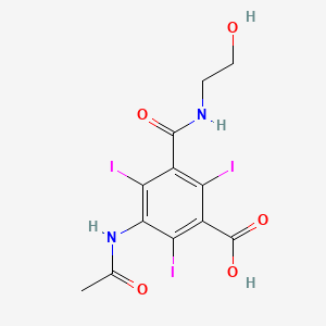 ioxitalamic acid etkin maddesinin kimyasal yapı formülü (ioxitalamic acid)
