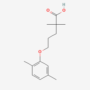 gemfibrozil etkin maddesinin kimyasal yapı formülü (gemfibrozil)