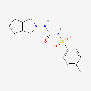 gliclazide etkin maddesinin kimyasal yapı formülü (gliclazide)