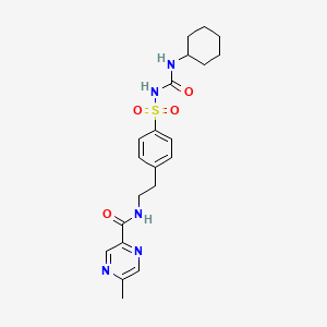 glipizid etkin maddesinin kimyasal yapı formülü (glipizide)