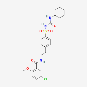glibenclamide etkin maddesinin kimyasal yapı formülü (glibenclamide)