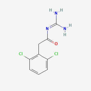 guanfasin etkin maddesinin kimyasal yapı formülü (guanfacine)