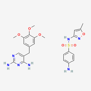 sulfamethoxazole and trimethoprim etkin maddesinin kimyasal yapı formülü (sulfamethoxazole and trimethoprim)