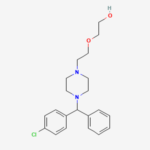 hydroxyzine etkin maddesinin kimyasal yapı formülü (hydroxyzine)