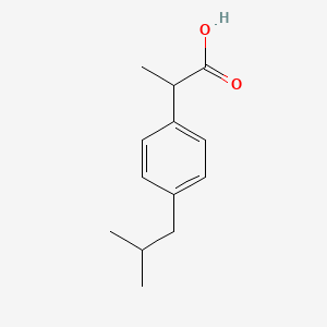 ibuprofen etkin maddesinin kimyasal yapı formülü (ibuprofen)