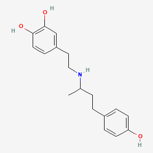 dobutamine etkin maddesinin kimyasal yapı formülü (dobutamine)