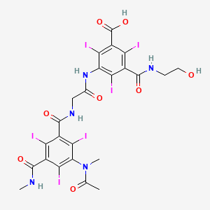 ioxaglic acid etkin maddesinin kimyasal yapı formülü (ioxaglic acid)