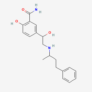 labetalol hidroklorür etkin maddesinin kimyasal yapı formülü (labetalol)