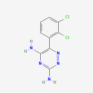 lamotrijin etkin maddesinin kimyasal yapı formülü (lamotrigine)