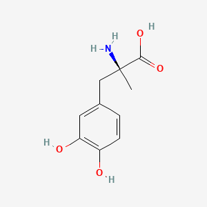 metildopa etkin maddesinin kimyasal yapı formülü (methyldopa)