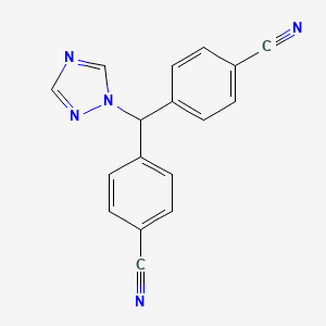 letrozol etkin maddesinin kimyasal yapı formülü (letrozol)