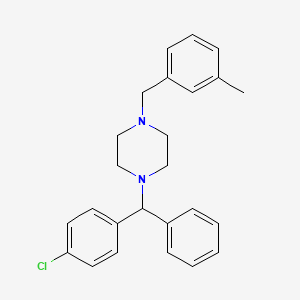 meklozin + piridoksin etkin maddesinin kimyasal yapı formülü (meclozin)