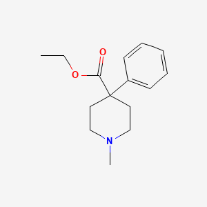 pethidine etkin maddesinin kimyasal yapı formülü (pethidine)