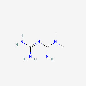 metformin etkin maddesinin kimyasal yapı formülü (metformin)